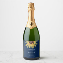 Personalisierte Sonnenblumenhochzeit