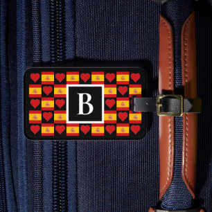 Personalisierte Spanische Flagge Spanien Benutzerd Gepäckanhänger