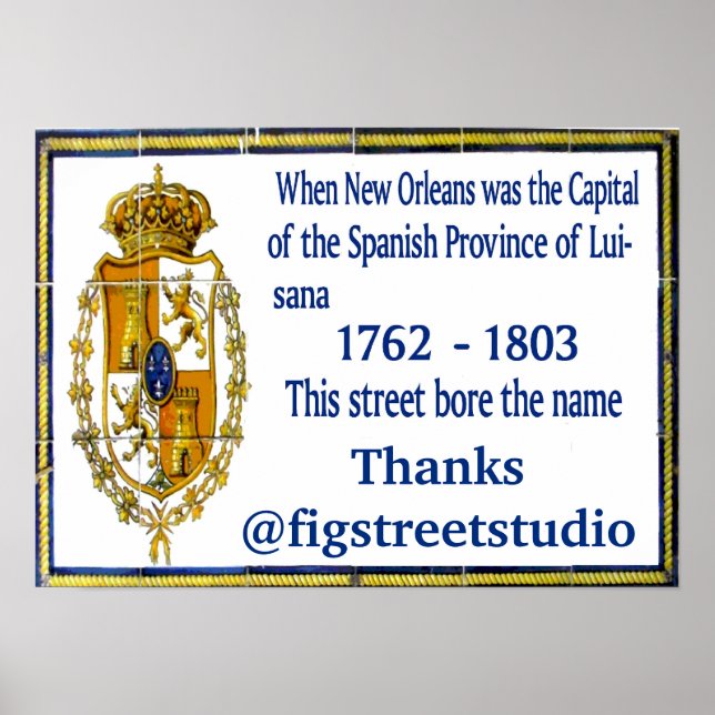 Personalisierte Spanische Mauer Poster (Vorne)