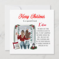 Personalisierte Special Best Friends Christmas Car