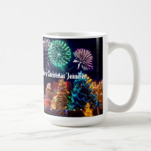 Personalisierte spektakuläre Weihnachtsbäume Tasse