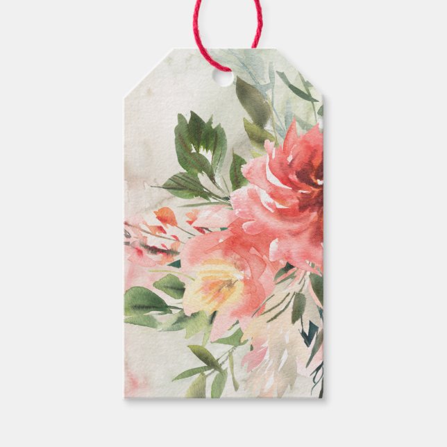 Personalisierte Spendenmarke für Wasserfarben Geschenkanhänger (Vorderseite)