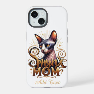 Personalisierte Sphynx-Katzen-Mutter zum Muttertag iPhone 15 Hülle