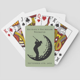 Personalisierte Spielkarten | Bachelor Golf Weeken