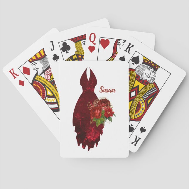 Personalisierte Spielkarten Bridesmaid (Rückseite)