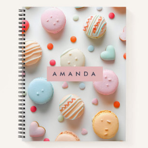 Personalisierte Spielzeug-Pastell-Macaron- und Süß Notizbuch