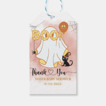 Personalisierte Spooky Boo Babydusche Geschenkarti