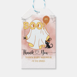 Personalisierte Spooky Boo Babydusche Geschenkarti Geschenkanhänger