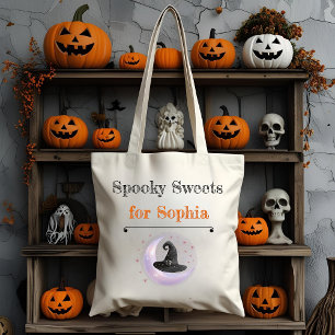 Personalisierte Spooky-Süßigkeiten für Kinder - Ha Tragetasche