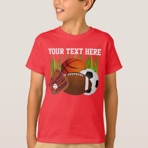 Personalisierte Sport-Shirts für Jungen-Lose Spor T-Shirt