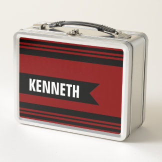 Personalisierte Sportschule Metall Lunch Box