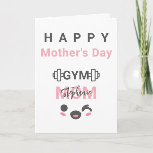 Personalisierte Sportstudio-Mutter-Happy-Mother's- Karte