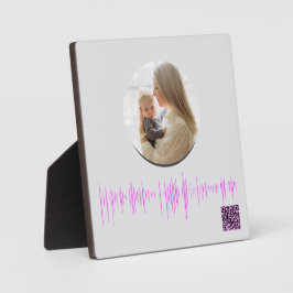 Personalisierte Sprachwelle - Sake für Mama Fotoplatte
