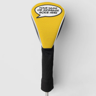 Personalisierte Sprechblase für Comic-Hefte Golf Headcover