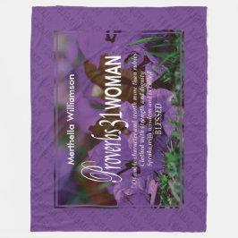 Personalisierte Sprichwörter 31 Frau Fleecedecke