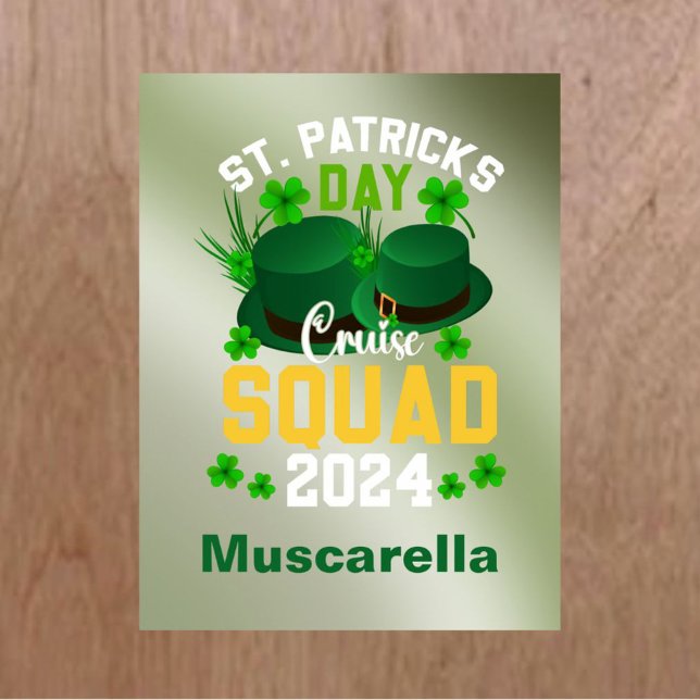 Personalisierte St. Patrick's Day Cruise Squad Doo Magnet (Von Creator hochgeladen)