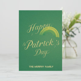 Personalisierte St. Patrick's Day-Urlaubskarte Feiertagskarte