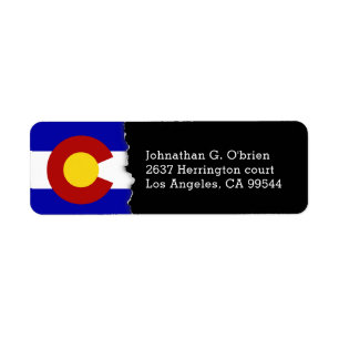 Personalisierte Staatsflagge Colorado