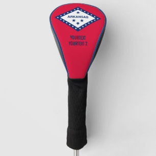 Personalisierte Staatsflagge für Ihren Text Arkans Golf Headcover