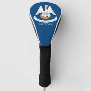 Personalisierte Staatsflagge Ihres Textes Louisian Golf Headcover