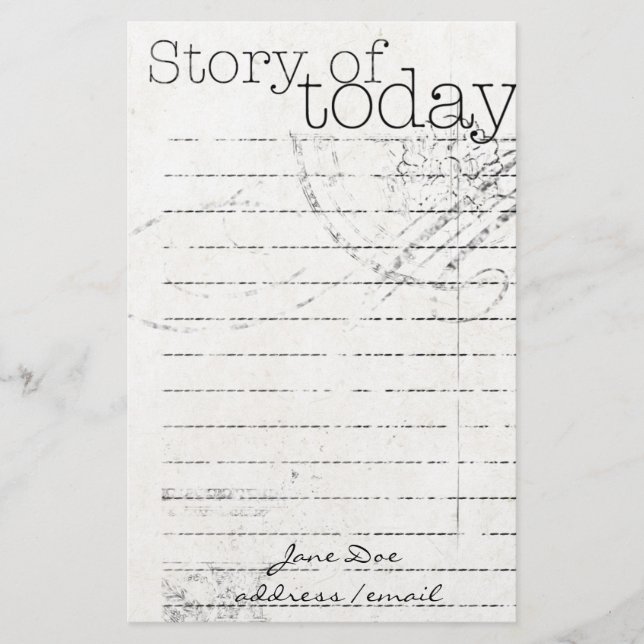 Personalisierte Stationäre Briefpapier (Vorderseite)