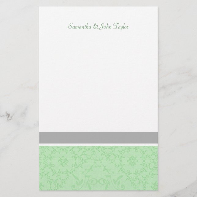 Personalisierte Stationäre Hochzeit Dankeschön Hin Briefpapier (Vorderseite)