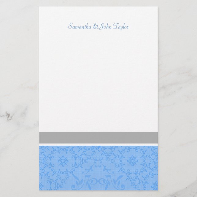 Personalisierte Stationäre Hochzeit Dankeschön Hin Briefpapier (Vorderseite)