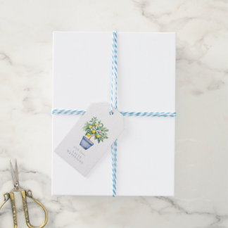 Personalisierte Stationerie aus gepolstertem Zitro Geschenkanhänger
