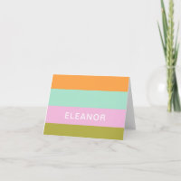 Personalisierte Stationerie Bright Pastel Niedlich