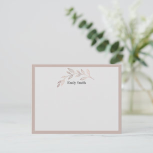 Personalisierte Stationery Wild Meadow Flat Card Mitteilungskarte