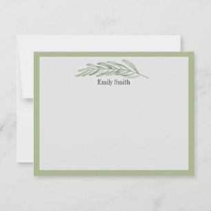 Personalisierte Stationery Wild Meadow Flat Card Mitteilungskarte