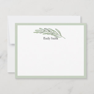Personalisierte Stationery Wild Meadow Flat Card Mitteilungskarte