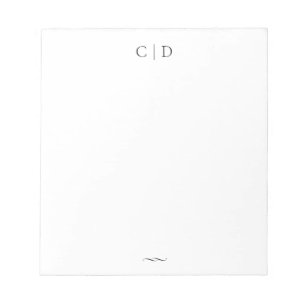 Personalisierte Stationierung von Classic Elegance Notizblock