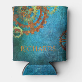 Personalisierte Steampunk-Uhrwerk Dosenkühler