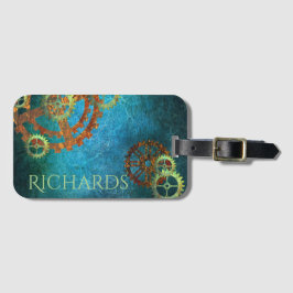 Personalisierte Steampunk-Uhrwerk Gepäckanhänger