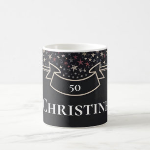 Personalisierte Sternenzeit - Individuelle Name & Kaffeetasse