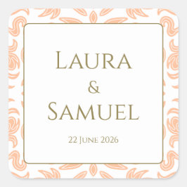 Personalisierte Sticker für die Pfirsichpfirsichpf