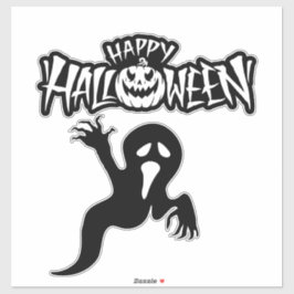 Personalisierte Sticker Happy Halloween