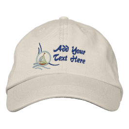 Personalisierte Stickerei mit dem Nautical Sailboa Bestickte Baseballkappe