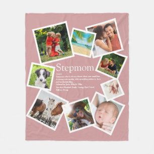 Personalisierte Stiefmutter-Definition 9 Foto Blus Fleecedecke