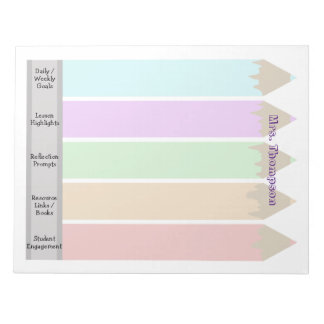 Personalisierte Stifte LehrerIn Notizblock