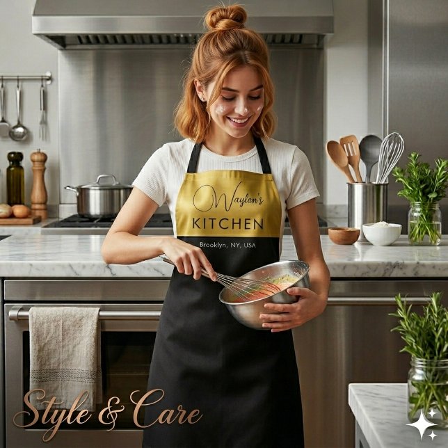 Personalisierte stilvolle Schürze mit individuelle (Personalized Stylish Custom Text Apron Kitchen Use)