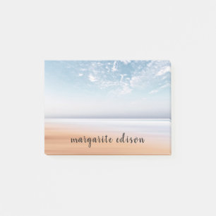 Personalisierte Strandlandschaft Multicolor Post-it Klebezettel