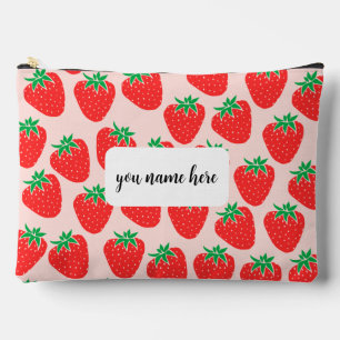 Personalisierte Strawberry Toilettenbeutel Zubehörtasche