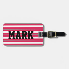 Personalisierte Streifen Gepäckanhänger