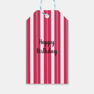 Personalisierte Streifen Geschenkanhänger