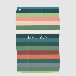 Personalisierte Streifen Golfhandtuch