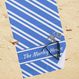 Personalisierte Streifen Strandtuch