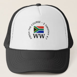 Personalisierte SÜD AFRIKA Flagge MONOGRAMM Golf Truckerkappe