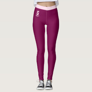 Personalisierte süße Frauen Reiche Maulbeere Pink  Leggings